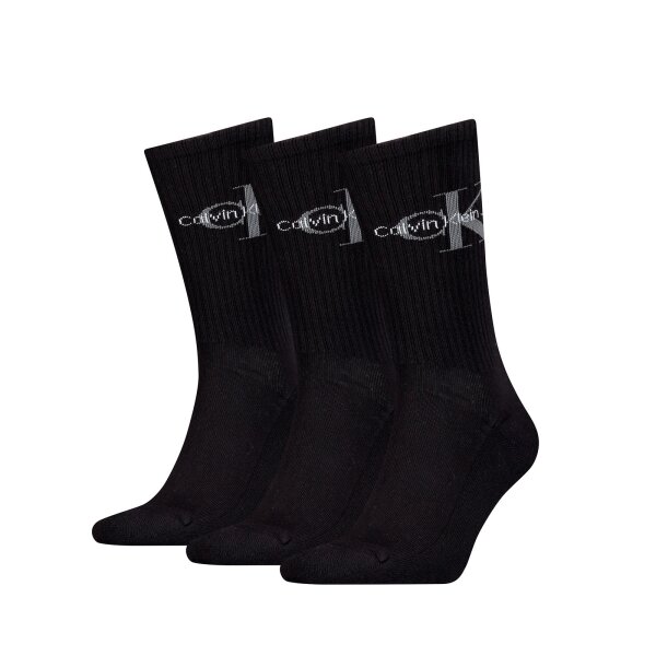 Calvin Klein Mens Socks, 3 Pack - Rib Desmond ECOM, Tennis Socks, One Size