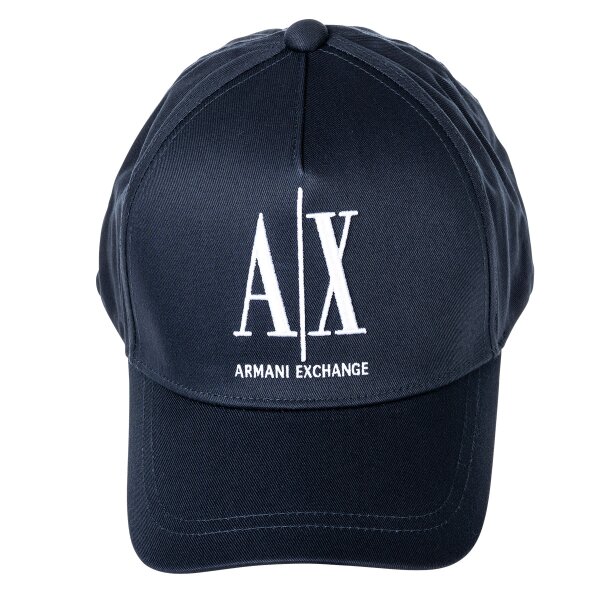 A|X ARMANI EXCHANGE Unisex Baseball Cap - Kappe, Logo, One Size Marine