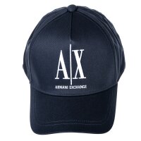 A|X ARMANI EXCHANGE Unisex Baseball Cap - Kappe, Logo, One Size Marine