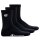 Champion Unisex Socks, 3 Pairs - Crew Socks Basic Black EU 43-46 (UK 9-11)