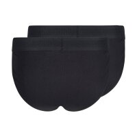 SKINY Herren Tanga-Slip, 2er Pack - Cotton Retro, Unterhose, Feinripp, Baumwolle Schwarz 2XL