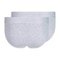 SKINY mens thong briefs, 2-pack - Cotton Retro, pants, fine rib, cotton Grey XL (X-Large)