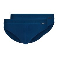 SKINY Mens Brazilian Briefs, 2-pack - Cotton Retro, Underpants, Fine Rib, Cotton Blue M (Medium)