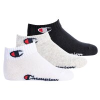 Champion Childrens Socks, 3-Pack - Quarter, solid Colour