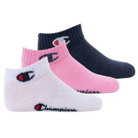 Champion Childrens Socks, 3-Pack - Quarter, solid Colour