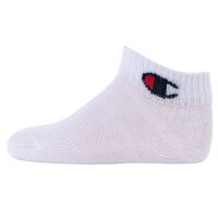 Champion Kinder Socken, 3er Pack - Quarter, einfarbig Weiß 27-30