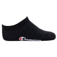 Champion Kinder Socken, 3er Pack - Sneaker, einfarbig Schwarz/Grau/Weiß 27-30