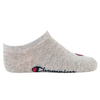 Champion Kinder Socken, 3er Pack - Sneaker, einfarbig Schwarz/Grau/Weiß 27-30