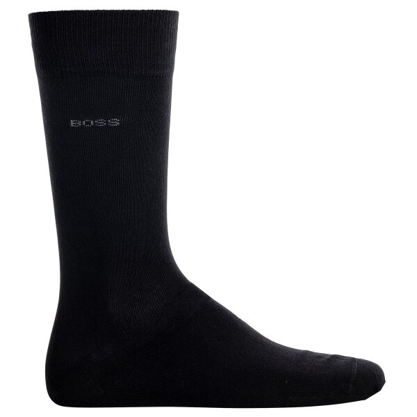BOSS Mens Socks, 1 pair - Marc RS Uni CC, Short Socks, Finest Soft Cotton Black 47-50 (UK 11.5-14)