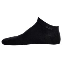 BOSS Mens Sneaker Socks, 2 Pack - 2P AS Uni CC, Ankle Length, Cotton Mix Black 43-46 (UK 9-11)