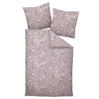 Janine Bed Linen 2 Pieces - Mako-Soft-Seersucker, Cotton, floral Rosa 135x200cm