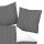 Janine Bed Linen 2 Pieces - Mako-Soft-Seersucker, Cotton, striped Dark grey 135x200cm