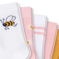 SCHIESSER Kinder Socken - Motivsocken, unisex, 5er Pack Rosa/Weiß 31-34