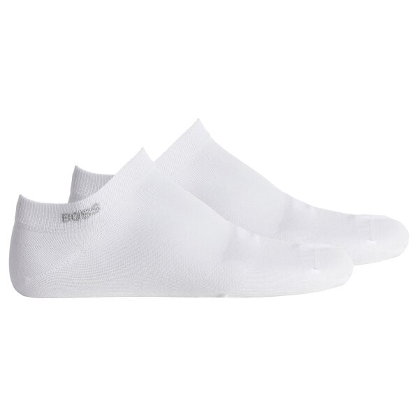 BOSS Herren Sneaker-Socken im Pack - 2P AS Uni CC, knöchellang, Baumwoll-Mix Weiß 43-46 2er Pack (1x2P)