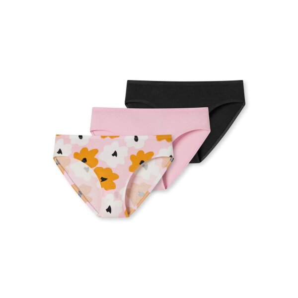 SCHIESSER Girls Briefs 3-Pack - Underpants "95/5", Single Jersey, 140-176
