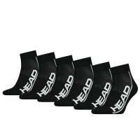 HEAD Unisex Crew Socken, 6er Pack - PERFORMANCE QUARTER...