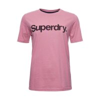 Superdry Women T-Shirt - CL TEE, Round Neck, Logo Print, solid Color