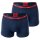 HUGO Herren Boxer Shorts, 2er Pack - Trunks Twin Pack, Logo, Cotton Stretch