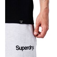 Superdry Mens T-Shirt - CL TEE, Logo, Round Neck, Solid Color Black M (Medium)