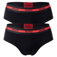 HUGO Mens Briefs, 2-pack - Hip Briefs Twin Pack, Logo,...
