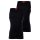 HUGO Herren Unterhemd, 2er Pack - Tank Top Twin Pack, Doppelripp, Cotton Stretch Schwarz S