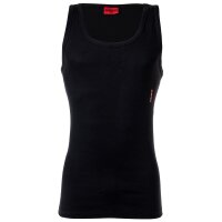 HUGO Mens vest, 2-pack - Tank Top Twin Pack, double rib, cotton stretch Black L (Large)