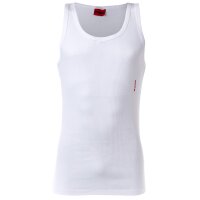 HUGO Herren Unterhemd, 2er Pack - Tank Top Twin Pack, Doppelripp, Cotton Stretch Weiß 2XL