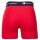 Champion Herren Boxershorts, 2er Pack - Baumwolle, Logobund, einfarbig Marine/Rot 2XL