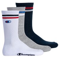 Champion Unisex Socks, 3 Pair - Crew Socks, Logo, Stripes