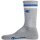 Champion Unisex Socks, 3 Pair - Crew Socks, Logo, Stripes Blue/White/Grey EU 39-42 (UK 6-8)
