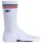 Champion Unisex Socks, 3 Pair - Crew Socks, Logo, Stripes Blue/White/Grey EU 39-42 (UK 6-8)