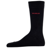 HUGO mens socks, 2-pack - RS Uni CC, short socks, medium high, logo, uni Black 39-42 (UK 5-8.5)