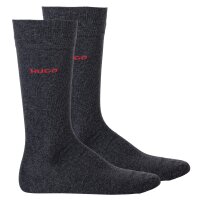 HUGO Herren Socken, 2er Pack - RS Uni CC, Kurzsocken, mittelhoch, Logo, uni Grau 39-42