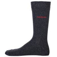 HUGO mens socks, 2-pack - RS Uni CC, short socks, medium high, logo, uni Grey 39-42 (UK 5-8.5)