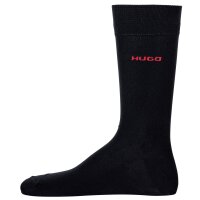 HUGO Herren Socken, 2er Pack - RS Uni CC, Kurzsocken, mittelhoch, Logo, uni Rot 39-42