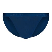 SKINY mens thong briefs, 2-pack - Cotton Retro, pants, fine rib, cotton Blue S (Small)