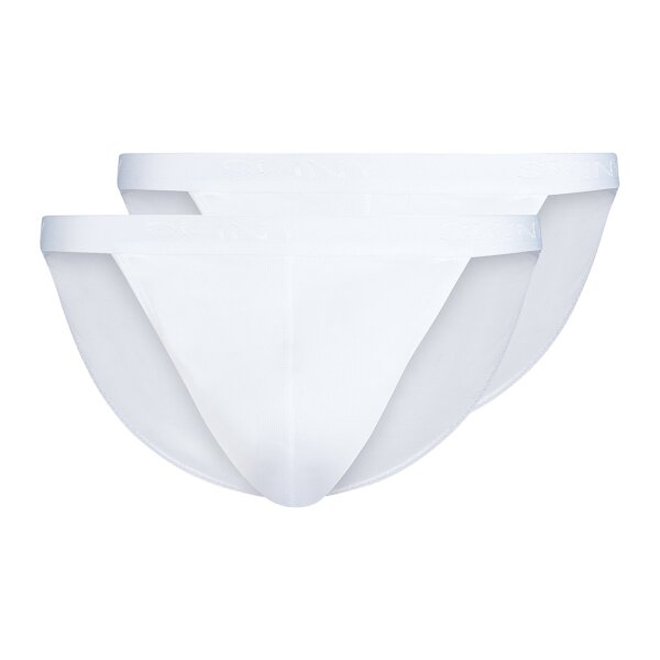 SKINY Herren Tanga-Slip, 2er Pack - Cotton Retro, Unterhose, Feinripp, Baumwolle Weiß XL