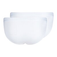 SKINY mens thong briefs, 2-pack - Cotton Retro, pants, fine rib, cotton White XL (X-Large)