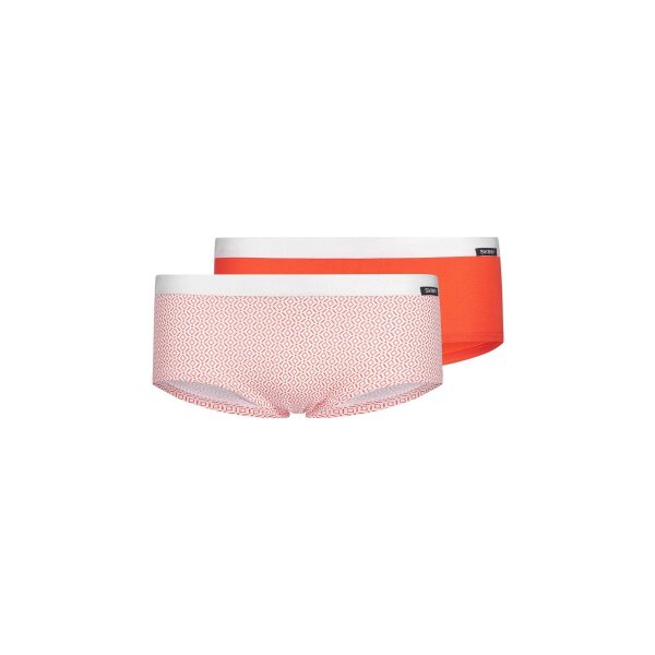SKINY Mädchen Slip, 2er Pack - Briefs, Unterhose, Cotton Stretch Rosa/Rot 140