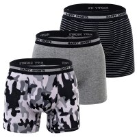 Happy Shorts Herren Boxer Shorts, 3er Pack - Retro...