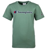 Champion Kinder Unisex T-Shirt - Crewneck, Rundhals, Cotton, großes Logo, einfarbig