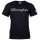 Champion Kinder Unisex T-Shirt - Crewneck, Rundhals, Cotton, großes Logo, einfarbig Schwarz S