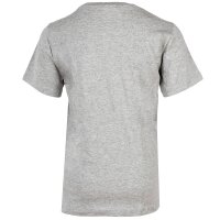 Champion Kinder Unisex T-Shirt - Crewneck, Rundhals, Cotton, großes Logo, einfarbig Grau XS