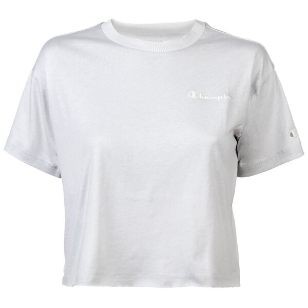 Champion Kurzes Damen T-Shirt - "Eco-Future", Crewneck, Uni, Logo-Print, Rundhals, Kurzarm