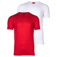 HUGO Herren T-Shirt, 2er Pack - Rundhals, kurzarm, Logo Print, Baumwolle, uni