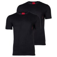 HUGO Mens T-shirt, 2-pack - round neck, short sleeve, logo print, cotton, uni