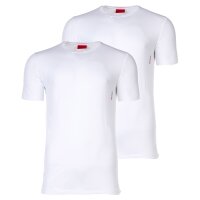 HUGO Mens T-shirt, 2-pack - round neck, short sleeve, logo print, cotton, uni