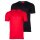 HUGO Herren T-Shirt, 2er Pack - Rundhals, kurzarm, Logo Print, Baumwolle, uni