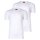 HUGO Mens T-shirt, 2-pack - round neck, short sleeve, logo print, cotton, uni