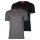 HUGO Mens T-shirt, 2-pack - round neck, short sleeve, logo print, cotton, uni